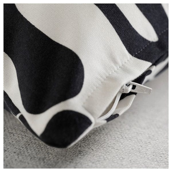 Ikea GRÖNKNAVEL - Cushion cover, black white/outdoor interior,50x50 cm