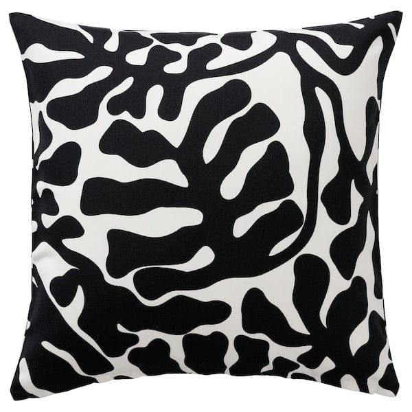 Ikea GRÖNKNAVEL - Cushion cover, black white/outdoor interior,50x50 cm