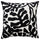 GRÖNKNAVEL cushion cover, black white/outdoor indoor