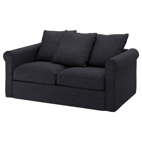 GRÖNLID - 2-seater sofa bed cover, Hillared anthracite ,