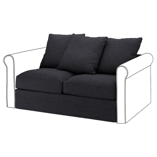 GRÖNLID cover for 2-seat section, Hillared anthracite
