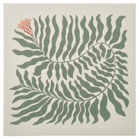 GRÖNMES picture, checkered flower, 56x56 cm