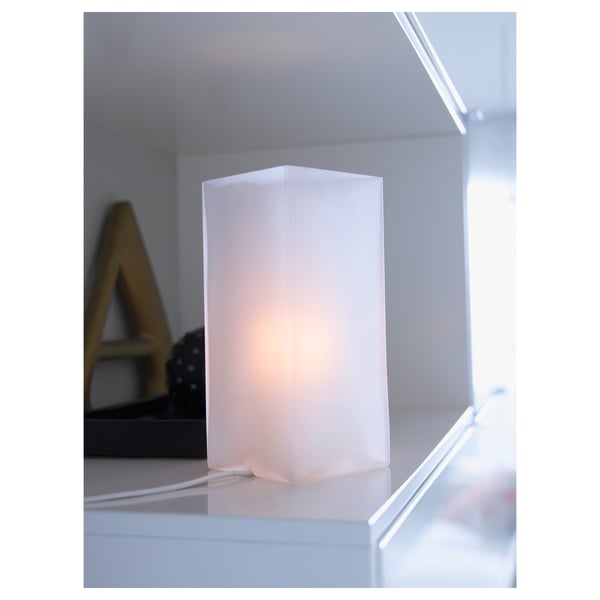 GRÖNÖ Table lamp - white frosted glass ,