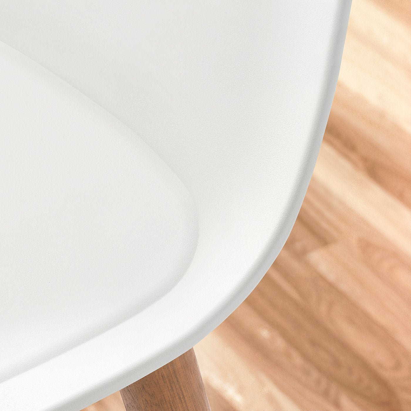 GRÖNSTA chair with armrests, in/outdoor, white/light brown/wood, 59x78x49 cm