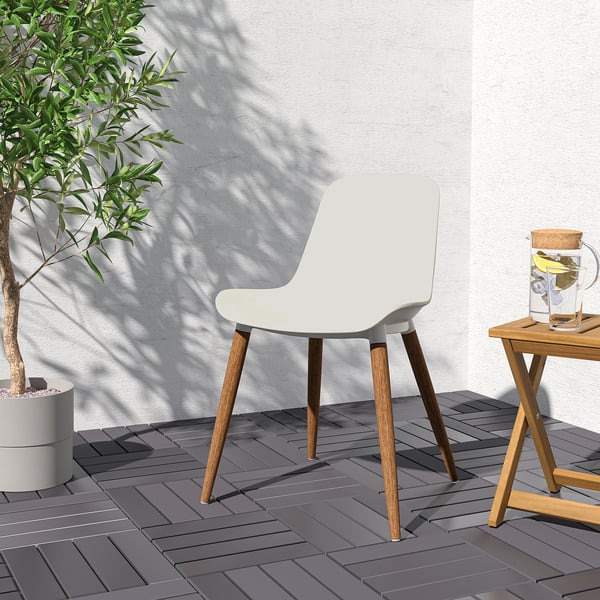 GRÖNSTA chair, in/outdoor white, 54x79x48 cm