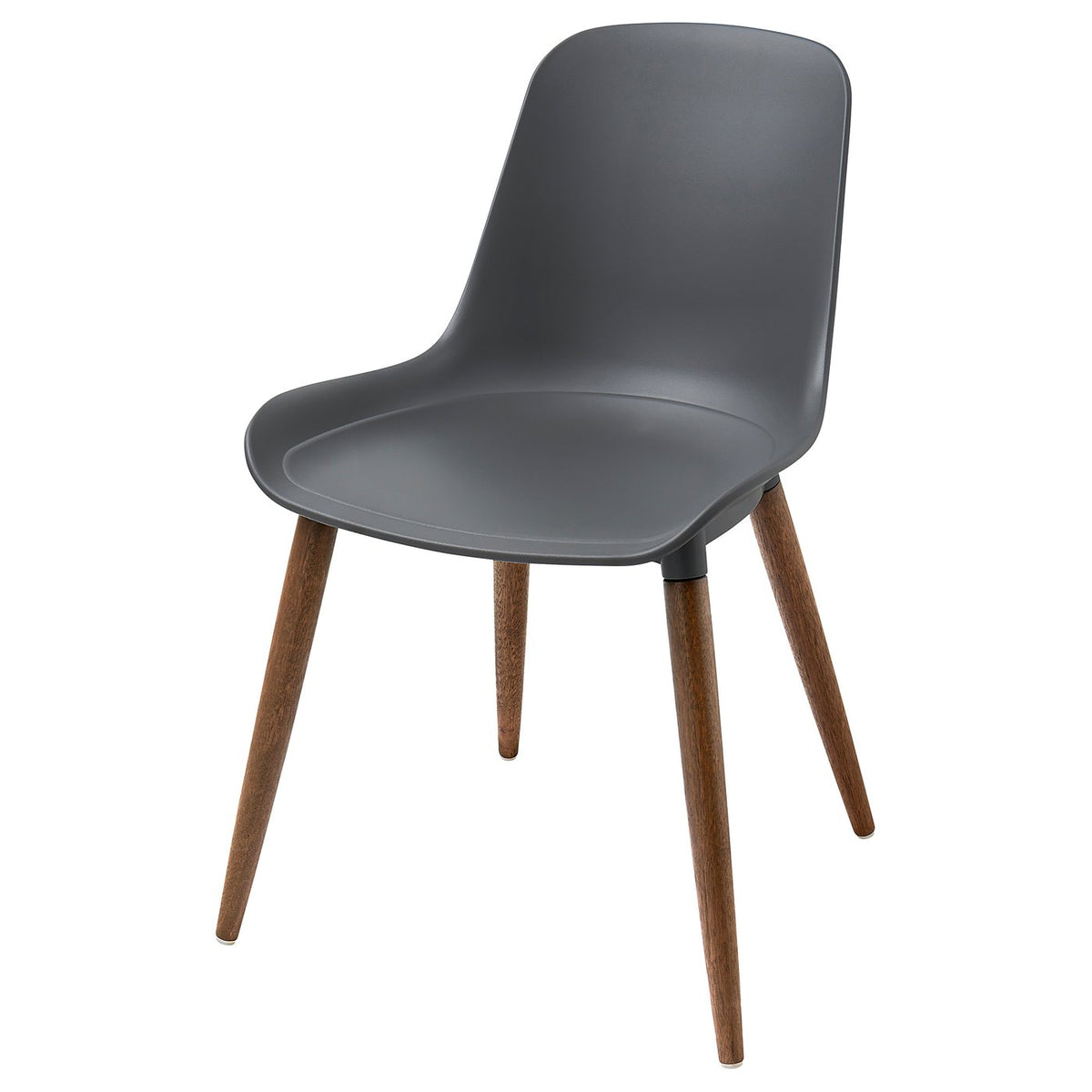 GRÖNSTA chair, in/outdoor grey/dark brown/wood, 54x79x48 cm