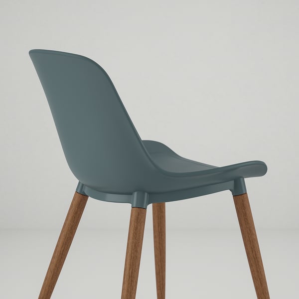 GRÖNSTA - Chair, in/outdoor grey-turquoise