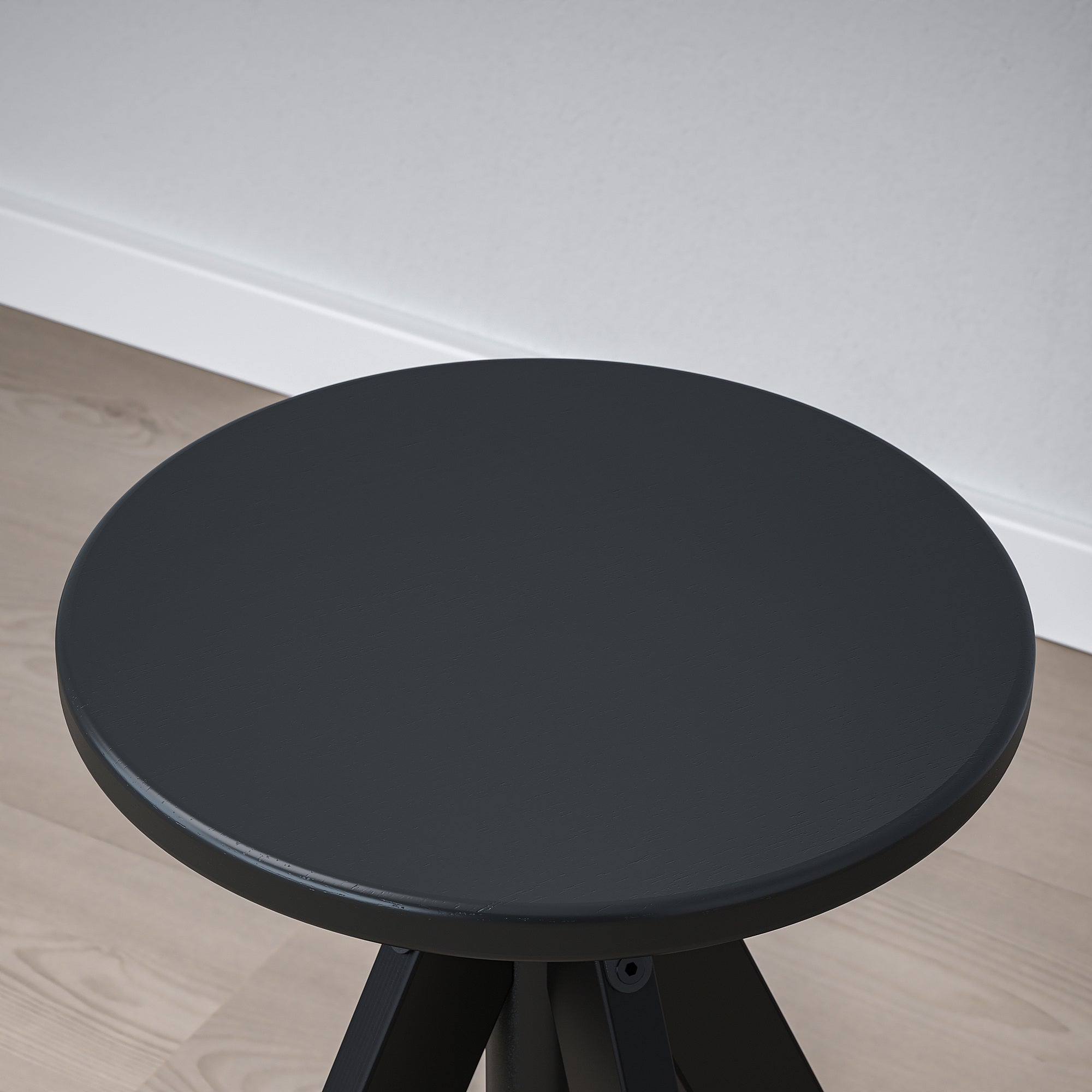GRÖTÅN / RUDSTORP table and 2 chairs, pine brown stained/black, 80 cm