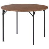 GRÖTÅN table, pine/brown stained, 105 cm