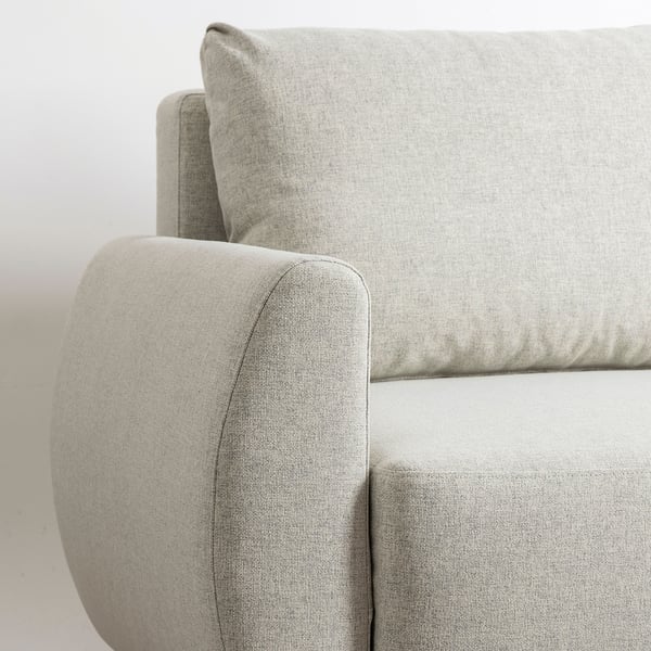 GRUNNARP 3-seat sofa-bed, Gunnared beige, 232x80x89 cm