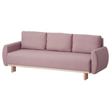GRUNNARP 3-seat sofa-bed, Gunnared light brown-pink, 232x80x89 cm
