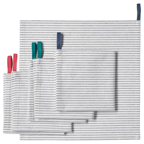 GRUPPERA napkin, white/black