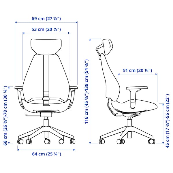 GRUPPSPEL Gaming chair - Grann black ,