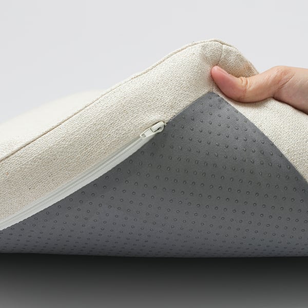 GRYTTOM cushion, Gransel natural, 102x42 cm