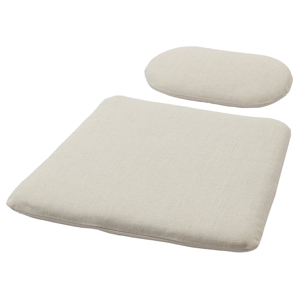 GRYTTOM cushion set, Gransel natural, 52x52/37x21 cm