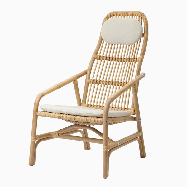 GRYTTOM - Cushion set, Gransel natural,52x52/37x21 cm