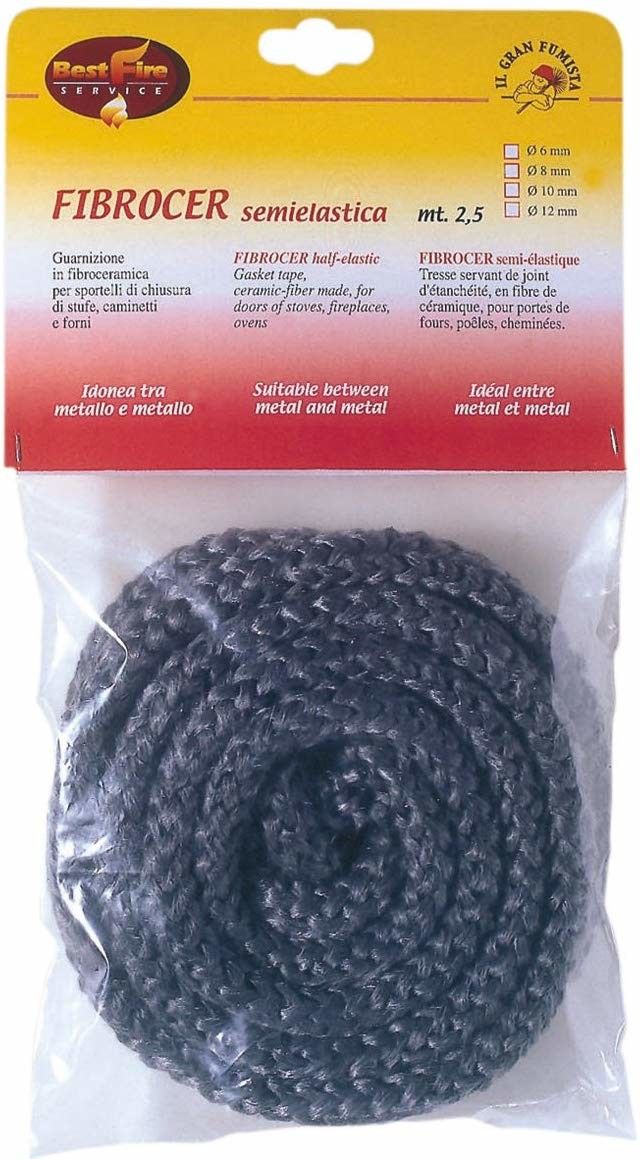 Fibrocer semi-elastic sealing rope, 2.5 m, type D
