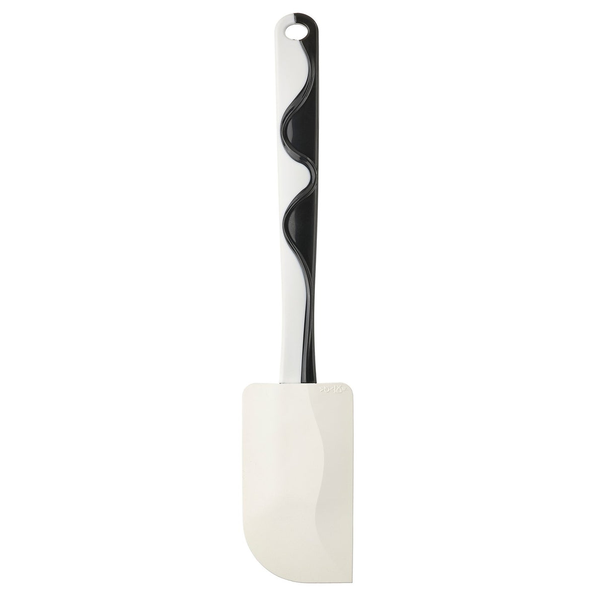 GUBBRÖRA rubber spatula, black/white, 25 cm