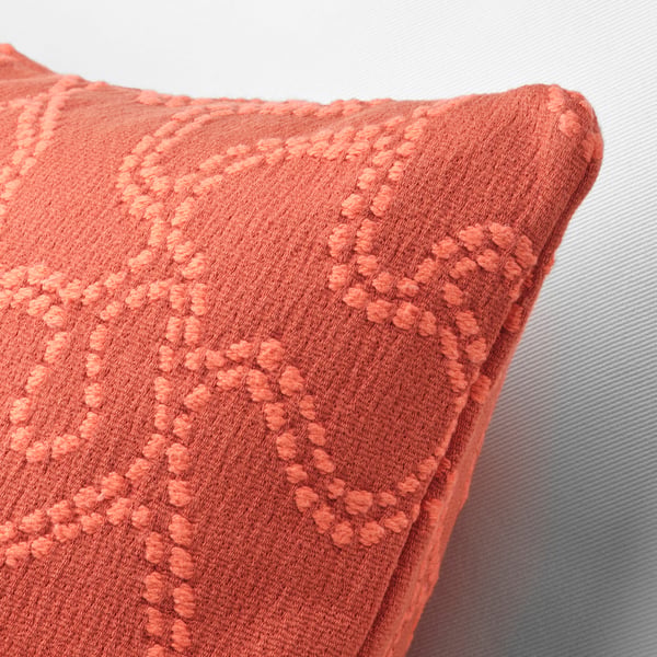 GULDFLY cushion cover, orange-red/orange, 50x50 cm