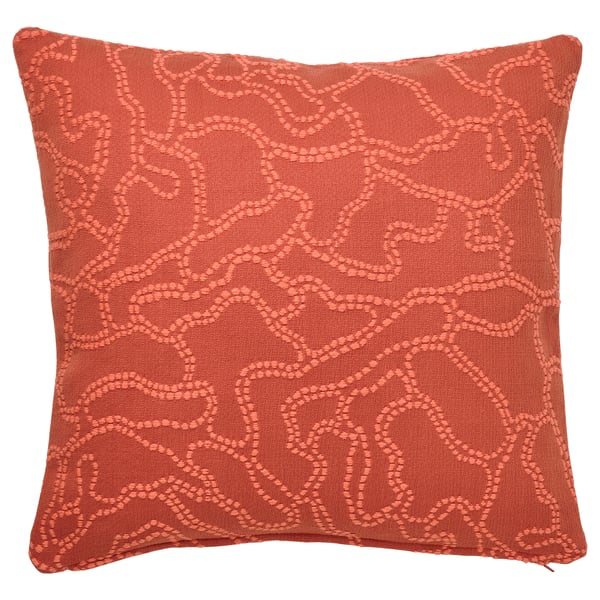 GULDFLY - GULDFLY Cushion cover, orange-red/orange, 50x50 cm