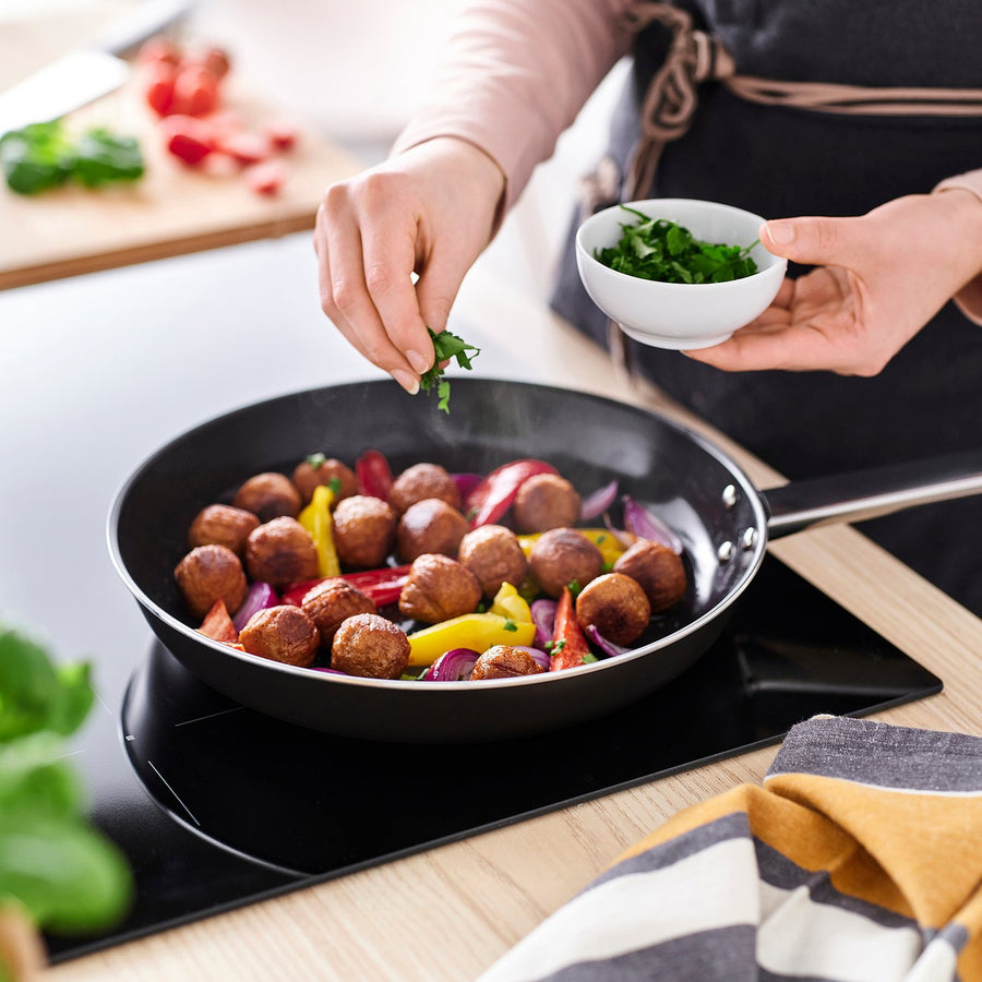 GULDÖRING frying pan, non-stick coating stainless steel/black-grey, 28 cm