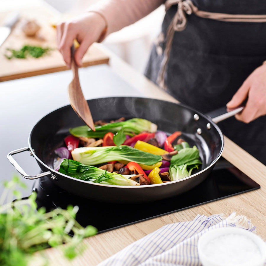 GULDÖRING frying pan, non-stick coating stainless steel/black-grey, 32 cm