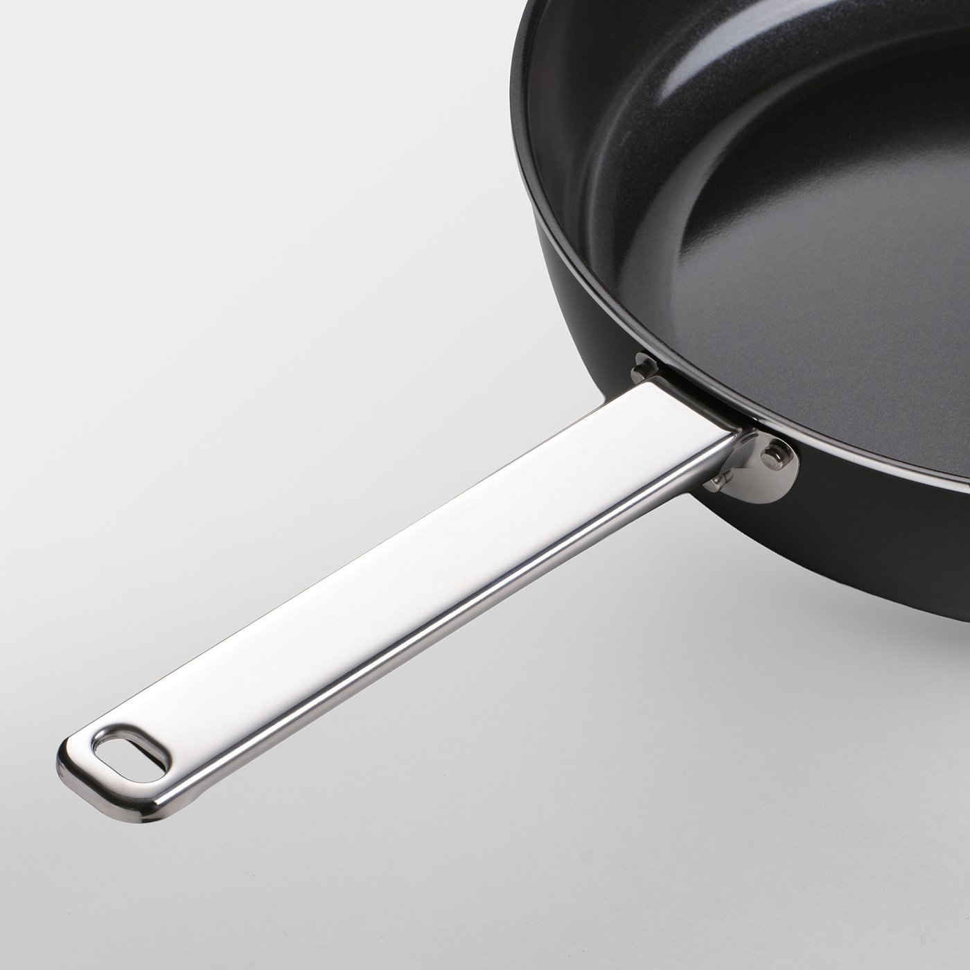 GULDÖRING sauté pan with lid, non-stick coating glass/black-grey, 28 cm