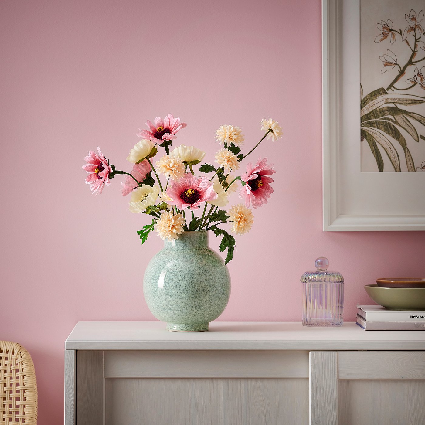 GULDSPETT artificial flower, paper/coneflower pink, 50 cm