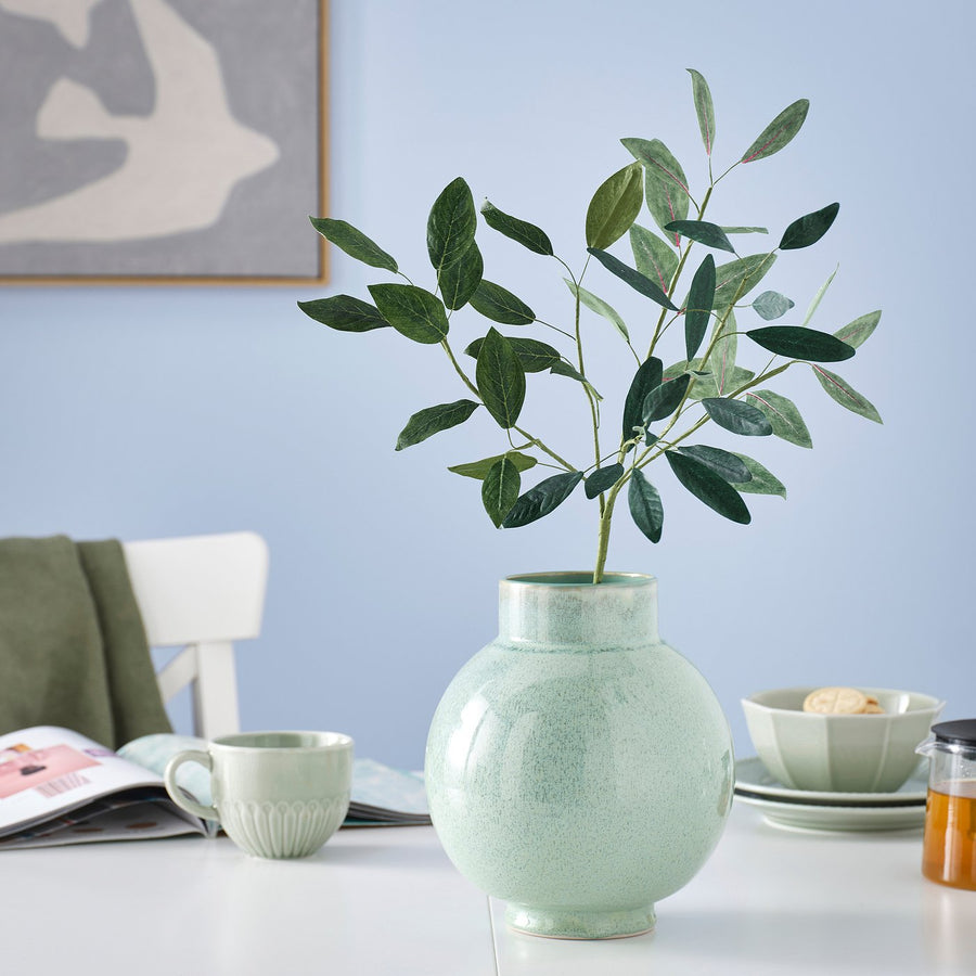 GULDSPETT artificial flower, paper/leaves green, 56 cm