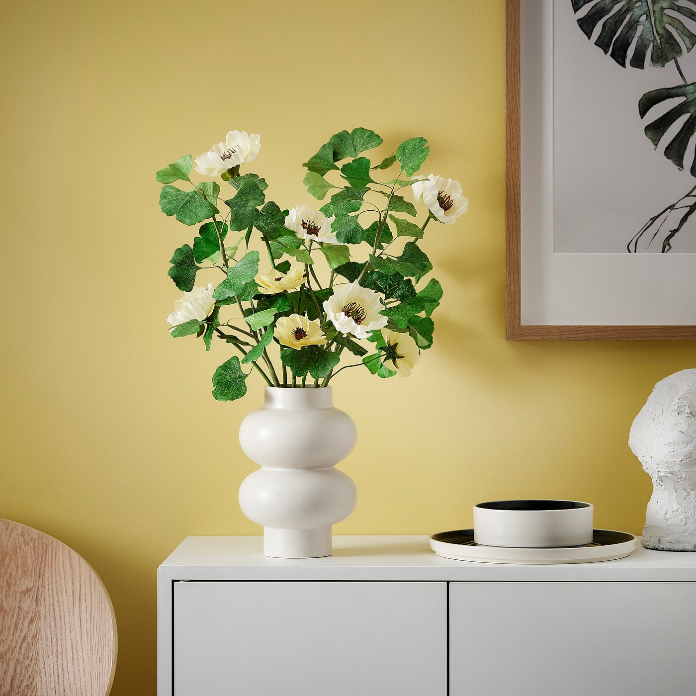 GULDSPETT artificial flower, paper/Ginkgo green, 60 cm
