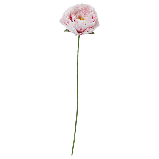 GULDSPETT artificial flower, paper/Peony white/light pink, 50 cm