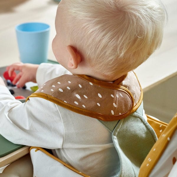 Ikea GULDVÄVARE - Bib, dark yellow/white