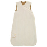 GULDVÄVARE sleep bag, beige/dark yellow, 0-6 months