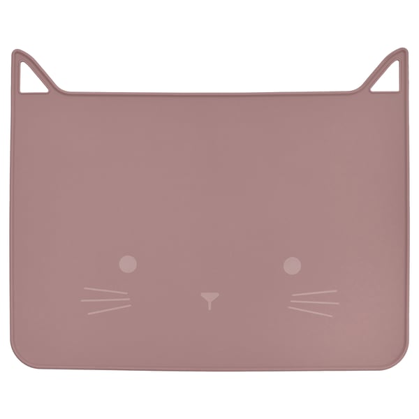 GULDVÄVARE place mat, pale pink, 30x40 cm