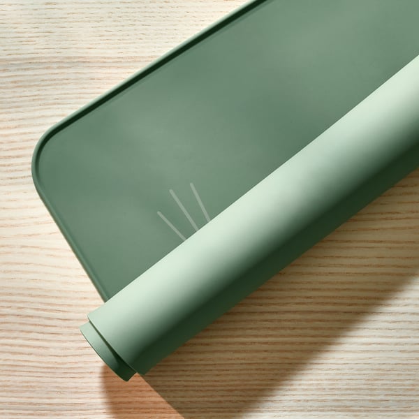 GULDVÄVARE place mat, green, 30x40 cm