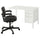 GULLABERG / ALEFJÄLL desk and chair, 120 cm