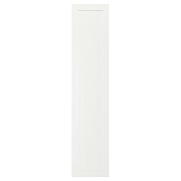GULLABERG door with hinges, white, 50x229 cm