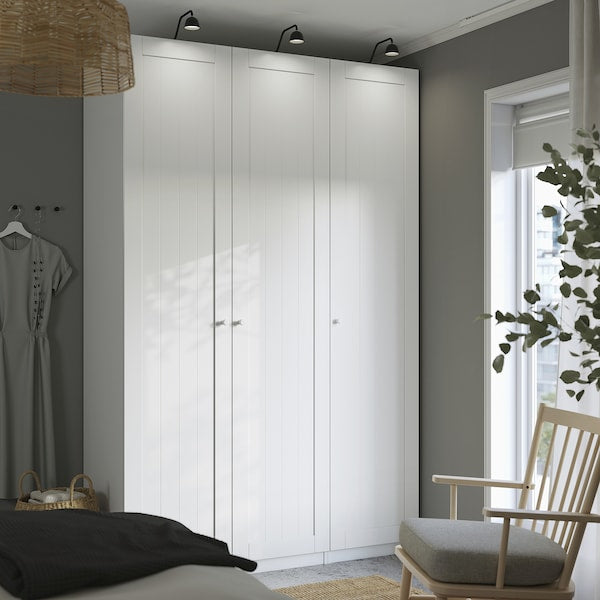 GULLABERG - Door with hinges, white, 50x229 cm