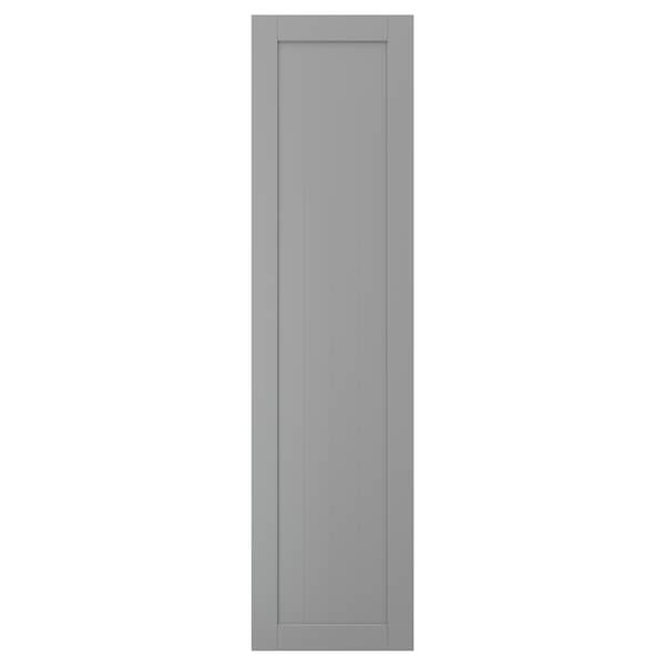 GULLABERG - Door with hinges, grey, 50x195 cm