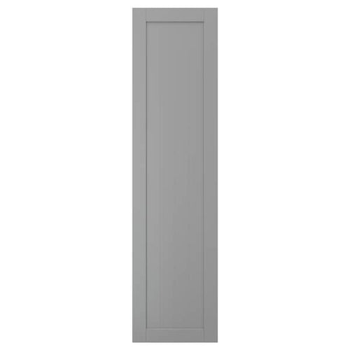 GULLABERG - Door with hinges, grey, 50x195 cm