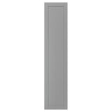 GULLABERG door with hinges, grey, 50x229 cm