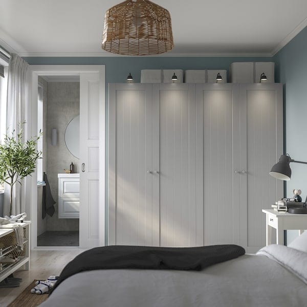Ikea GULLABERG - Door with hinges, grey, 50x195 cm