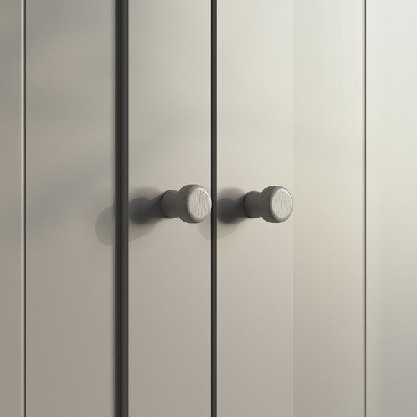 GULLABERG - Door with hinges, grey, 50x195 cm