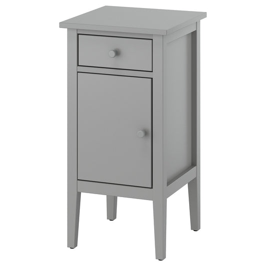GULLABERG bedside table, with 1 drawer with door/grey, 21x6x30 cm