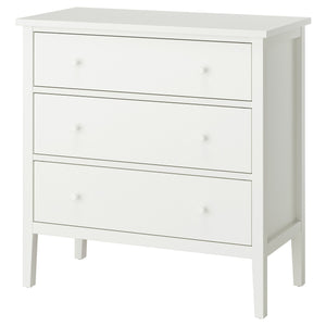 GULLABERG chest of 3 drawers, white, 99x48x100 cm