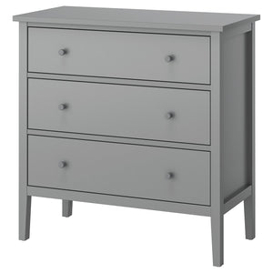 GULLABERG chest of 3 drawers, grey, 81x100x38 cm