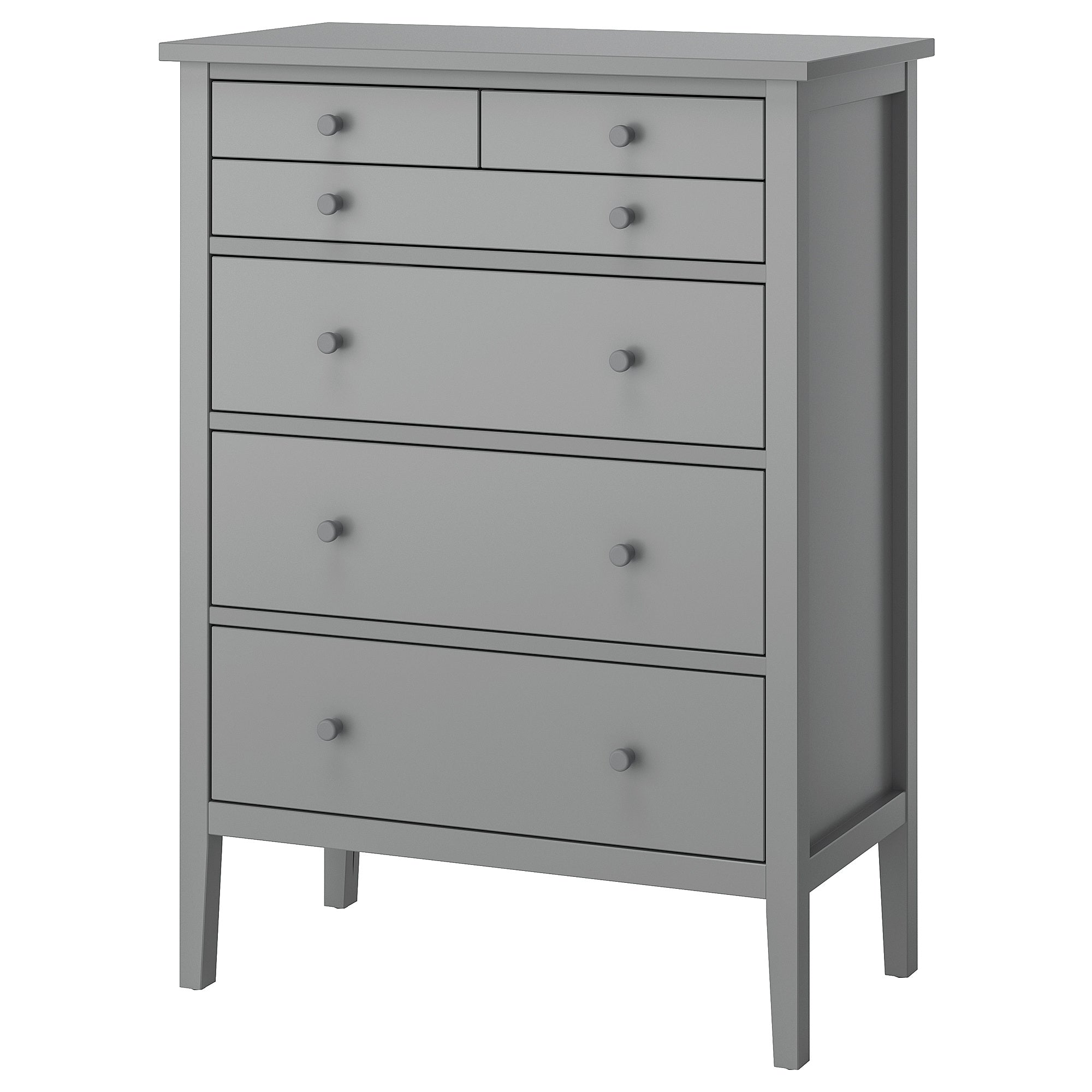 GULLABERG chest of 6 drawers, grey, 89x48x122 cm