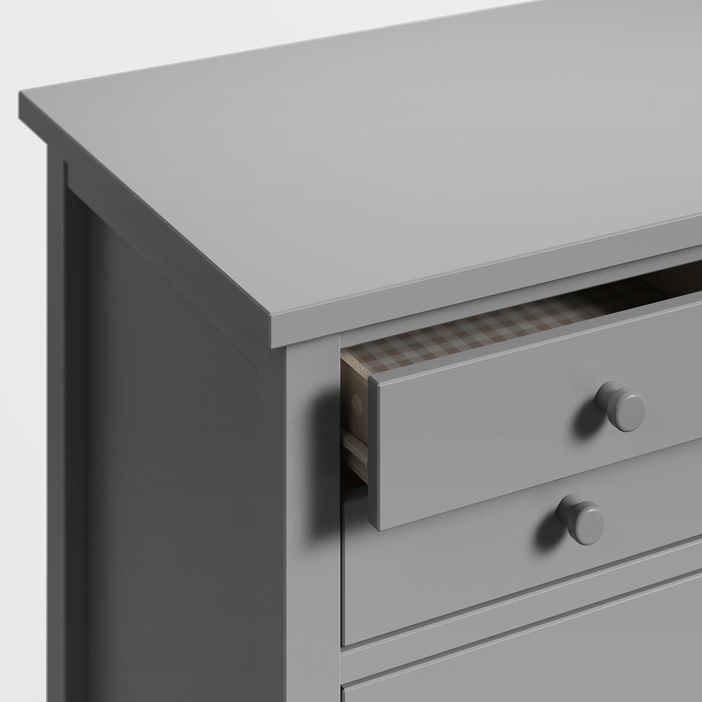 GULLABERG chest of 6 drawers, grey, 89x48x122 cm