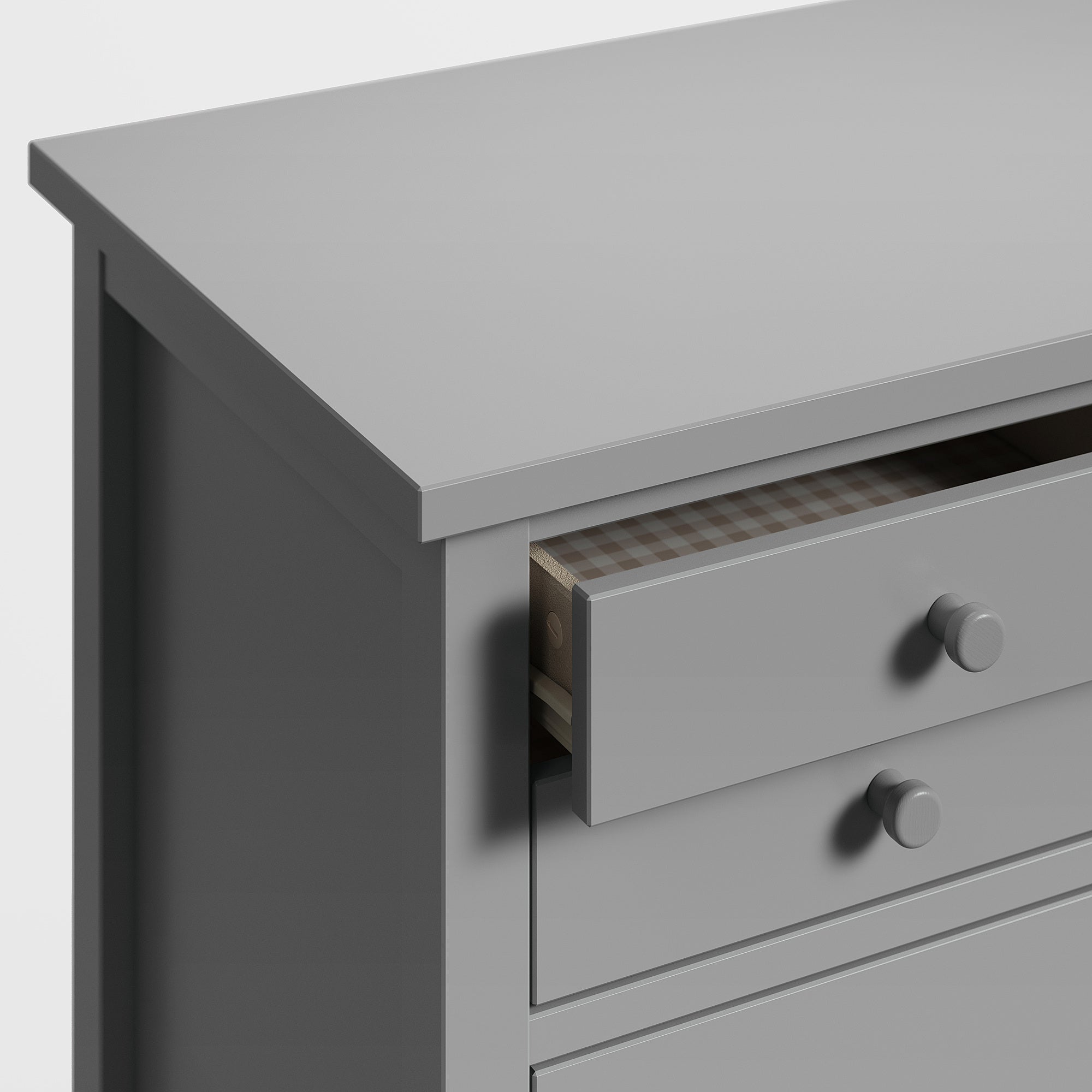 GULLABERG chest of 6 drawers, grey, 89x48x122 cm