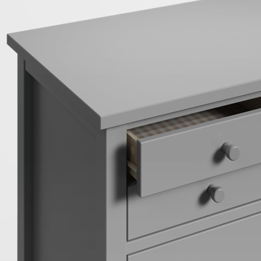 GULLABERG chest of 6 drawers, grey, 89x48x122 cm
